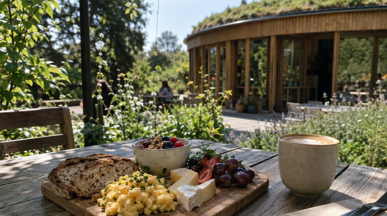 Brunch i haven ved de runde huse — Deilig