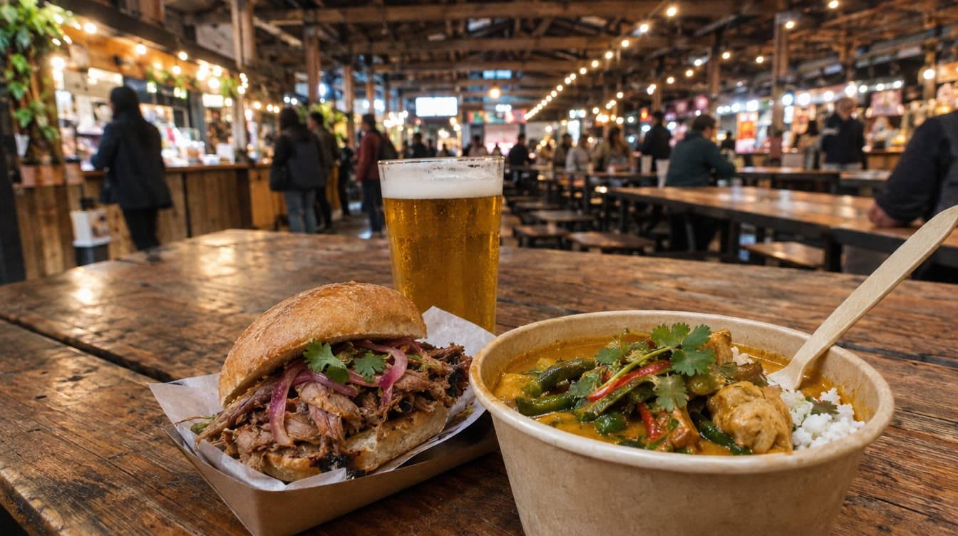 Flæskestegssandwich og curry i pakhuset — Storms Pakhus